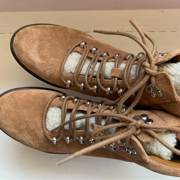 Marc Fisher LTD Nairy Hiking Boot Brown Suede Sz 8.5M - Picture 7 of 9